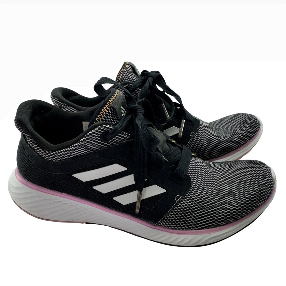 Adidas Edge Lux 4 Bounce Womens Size 9 Black Pink Running Athletic Shoes